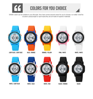 Montre électronique personnalisée de sport, étanche, avec alarme, montre-bracelet numérique pour garçon et fille, dessin animé, mode, Skmei 2427, plastique mignon, vente en gros