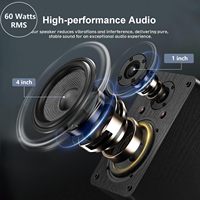 Speaker Rak Buku Audio Resolusi Tinggi, Speaker Stereo Home Theater 2.0 Saluran untuk TV, Ponsel, atau Komputer