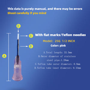 फ्लैट-टिप ptfe सुई अर्धचालक चिप चिपकने वाला औद्योगिक ग्रेड वितरण उपभोग्य सामग्रियों को - Product Image 2
