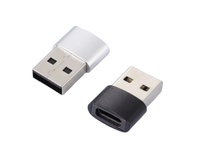 USB 2,0 Tipo C Hembra a USB a Macho Adaptador Convertidor Cargador Conector