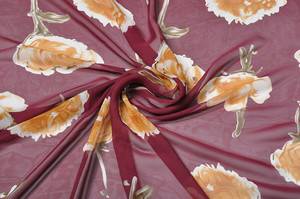 Léger polyester <span class=keywords><strong>fleur</strong></span> foulard hijab personnalisé impression de tissu numérique écharpe - Product Image 4