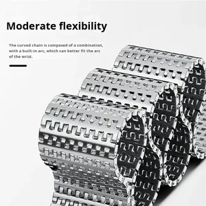 Bracelet magnétique en acier inoxydable de luxe pour Samsung Galaxy Watch Ultra 47 mm 2025 - Product Image 4
