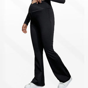 Pantalons à pattes d'éléphant décontractés et fins pour femmes enceintes, vêtements de maternité pour l'Europe et les États-Unis - Product Image 5