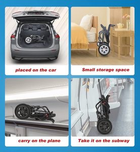 Sedia a rotelle da viaggio per anziani, - Product Image 6