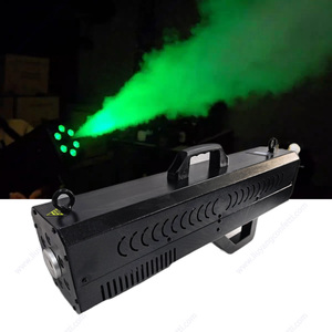 Canon à fumée LED RGB portable 1500W, puissant, colonne d'air, lumière DJ, <span class=keywords><strong>machine</strong></span> à pulvérisation de brouillard pour scène, Thanksgiving - Product Image 2