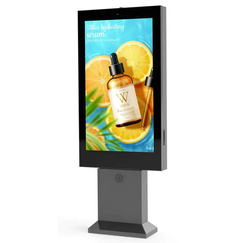 Verticale Totem G 49 Inch 1080P Lcd-Paneel Ar Glazen Blok Uv Stralen 3000cd/M Reclame Lcd-Scherm Android Video Speler Lcd Kiosk