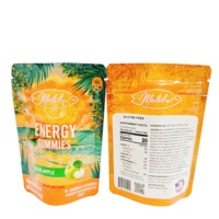 Pochettes de plastification support en plastique à impression numérique alimentaire Uo avec fermeture éclair pochette zippée de haute qualité imprimée sur mesure