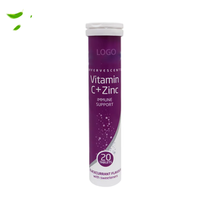 Suplemento Vitamínico para el Cuidado de la Salud, Tableta Efervescente de Vitamina C y Zinc 1000mg, Sabor Naranja - Product Image 1