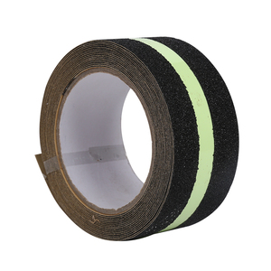 Cinta de PVC negra antideslizante, tira fotoluminiscente, luminosa, esmerilada, <span class=keywords><strong>fluorescente</strong></span>, impermeable, sensible a la presión, 5M para advertencia - Product Image 5