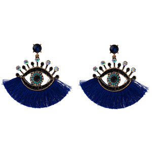 Serie malocchio alla moda in lega goccia olio grandi orecchini <span class=keywords><strong>a</strong></span> forma di occhio Cross-Border Street Photos auricolari in lega di zinco - Product Image 4