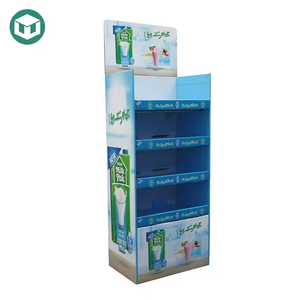 Présentoir de vente au détail pliable recyclable personnalisé Support de promotion portable pour pharmacies en <span class=keywords><strong>carton</strong></span> - Product Image 5