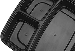 Boîte Bento jetable en plastique PP pour micro-ondes, 500ml, 700ml, 1000ml, avec 1, 2, 3, 4 ou 5 compartiments, pour plats congelés - Product Image 4