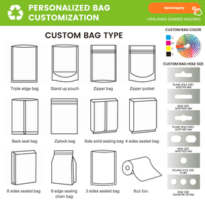 Nhà máy tùy chỉnh in 250G 500G Vuông phẳng đáy đứng túi chống ẩm Mylar túi Cà phê tái chế có van và dây kéo - Product Image 4