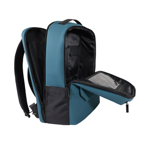 Sac à dos pour ordinateur portable en cuir PU imperméable, multifonctionnel, écologique, avec fermeture à glissière et poignée en coton, capacité de 24 L - Product Image 2