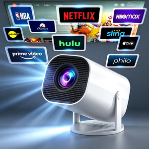 EU Mini Projector Portable Projector Smart Projector Android 11 with WiFi & 1080P Auto 180. Rotatable - Product Image 1