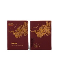 Nouvelle version de la couverture de passeport en papier de cérémonie, avec support en cuivre, pour Royaume-Uni, personnalisable avec logo