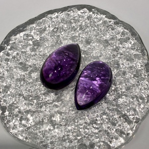 Colgante de Gota de Agua de Amatista Brasileña Natural de 22 mm, Cristal Curativo de Cuarzo, Collar con Piedra en Forma de Lágrima para Reiki, Meditación y Joyería - Product Image 6