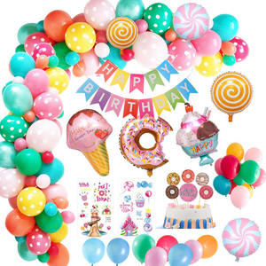Globos para decoración de feliz cumpleaños, suministros de fiesta de cumpleaños, <span class=keywords><strong>confeti</strong></span> de oro rosa, cartel de cumpleaños, globos de estrellas - Product Image 6