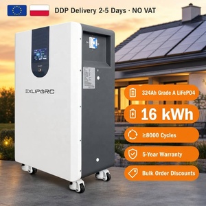 Batería de Suelo LiFePO4 de 16kWh, 51.2V 324Ah, en Stock en Polonia (UE), Compatible con Growatt y Victron Solar ESS - Product Image 1