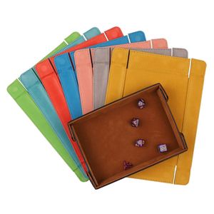 Caja de Almacenamiento Magnética de Cuero PU para Juegos de Mesa, Caja de Almacenamiento de Cuero PU y Terciopelo Adecuada para Dados (personalizable) - Product Image 3