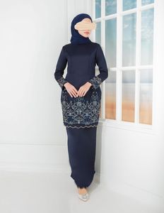 SIPO – vêtements islamiques malaisiens tendance, haut de gamme, perles brodées, vert émeraude, manches longues - Product Image 5
