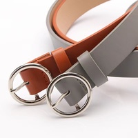 Ceinture personnalisée JULUN, ceinture en PU, fabrication de ceintures pour femmes, multicolores avec boucle ronde argentée, accessoire de taille minimaliste