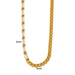Hongtong B1-165 Edelstahl Kubanische Kette Tennis-Kette Kreative Luxuriöse Klassische Filigrane Damen Mode-Schmuck Halsketten - Product Image 2