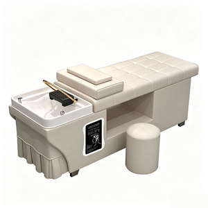 Lit de lavage professionnel élégant et inclinable pour salon de beauté, avec hydrothérapie et spa capillaire japonais - Product Image 5