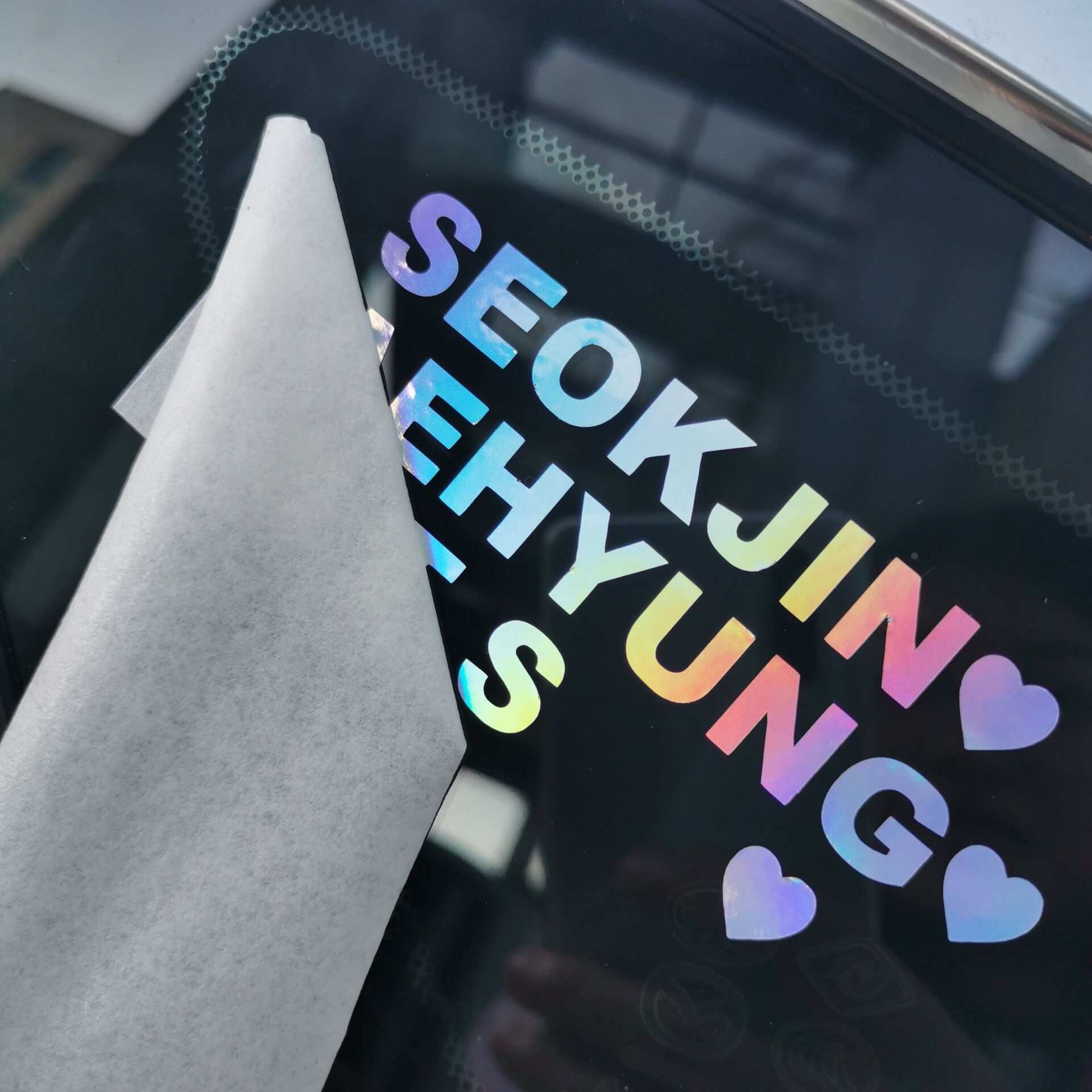 Holographic/holo car decals