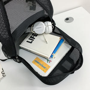 2024 populaire maille Sport en gros natation sac à dos sacs d'école grande capacité plage Transparent sac à dos - Product Image 5