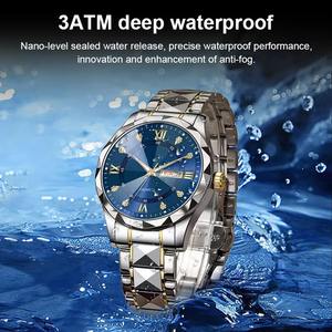 Reloj de Lujo para Hombre con Logotipo Personalizado Drioshipping, Fecha Automática, Resistente al Agua, Luminoso, con Indicador de Día de la Semana, Reloj de Cuarzo de Lujo Monte - Product Image 4