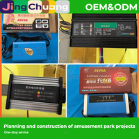 Accesorios para coches de choque: Motor cuadrado luminoso para coches de recreo infantiles, controlador, cargador para puestos de mercado nocturno