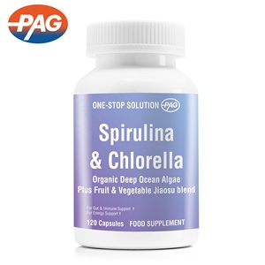 Suplemen Label pribadi menyajikan bahan Premium untuk nutrisi seimbang <span class=keywords><strong>Spirulina</strong></span> organik & Chlorella Herbal <span class=keywords><strong>Capsule</strong></span> 650Mg - Product Image 2