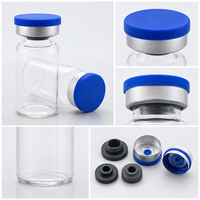 Flacons en verre transparent stériles, 2 ml, 3 ml, 5 ml, 7 ml, 10 ml, emballage en verre de qualité cosmétique à vendre