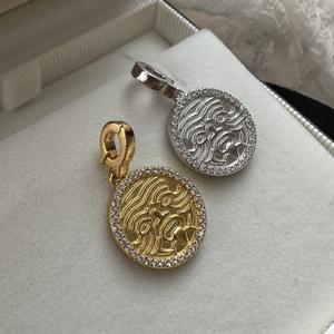 Pendentif en argent sterling S925, style tibétain Zakilum, simple, personnalité, style chinois, luxe, littéraire, nouveau, pendentifs fins, breloques - Product Image 1