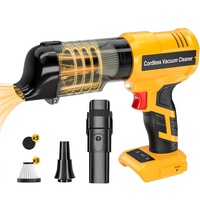 Aspirateur sans fil portable pour batterie DeWats 20V avec réglage de la vitesse, aspiration puissante de 105AW pour le nettoyage de la voiture et de la maison