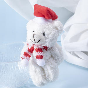 Oso de Peluche Navideño, Lindos Peluches de Animales, Osos con Bufanda y Gorro, Muñecos de Peluche, Juguetes para Niños para Decoración Navideña - Product Image 2