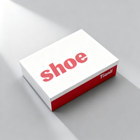 Boîte à chaussures en carton avec logo personnalisé impression numérique rigide et luxueuse boîte à chaussures avec logo de marque boîtes en papier pliantes pour chaussures vêtements