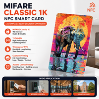 Individuell Bedruckte MIFARE Classic 1K NFC-Karte 13,56MHz Wasserdichte PVC Smart RFID-Karte für Hotel-Schlüsselkarten & Zugangskontrolle
