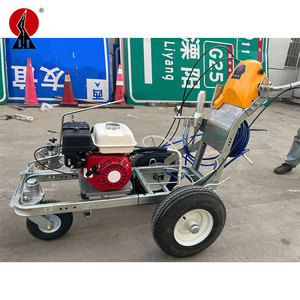 <span class=keywords><strong>Peinture</strong></span> à froid 2 pistolets manuels Airless Line Striper Machine de pulvérisation de marquage routier - Product Image 4