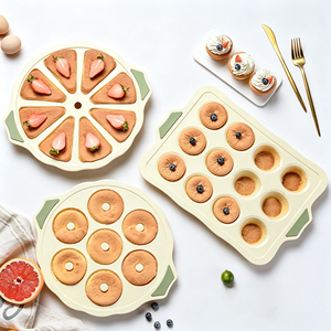Silicone Cake Mold Set Triangle / Donut / Cupcake Shapes High-Temperature Resistant and <strong>Easy</strong> to Demold <strong>Baking</strong> Molds - Product Image 1