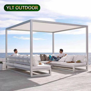 Canapé moderne <span class=keywords><strong>de</strong></span> <span class=keywords><strong>jardin</strong></span> à baldaquin Chaise <span class=keywords><strong>de</strong></span> plage imperméable Chaise <span class=keywords><strong>de</strong></span> repos <span class=keywords><strong>Auvent</strong></span> Ensemble <span class=keywords><strong>de</strong></span> mobilier d'extérieur Gazebo en aluminium Canapé-<span class=keywords><strong>lit</strong></span> <span class=keywords><strong>de</strong></span> vacances - Product Image 1