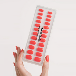 Puntas de <span class=keywords><strong>Uñas</strong></span> de Gel Suave Color <span class=keywords><strong>Coral</strong></span>, Libres de HEMA, Ligeras, en Caja con Blister, <span class=keywords><strong>Uñas</strong></span> Artificiales, <span class=keywords><strong>Uñas</strong></span> Postizas - Product Image 3