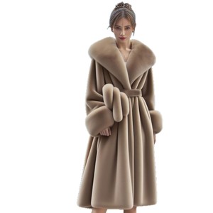 <span class=keywords><strong>Manteau</strong></span> d'hiver pour femmes, nouvelle mode, imprimé léopard, col épais à manches longues, <span class=keywords><strong>imitation</strong></span> fourrure de renard, grande taille, décontracté - Product Image 5