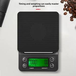 전문가 1g 바리 스타 전자 커피 저울 5kg 에스프레소 빈 디지털 계량 저울 (타이머 포함), LCD - Product Image 2