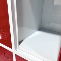 Armoire casier à 9 portes en acier thermolaqué avec serrure à clé, idéale pour l'école, le dortoir, la salle de sport et le rangement du personnel - Offre Spéciale