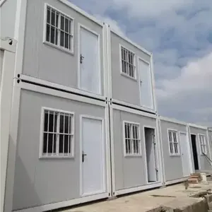 Rumah kontainer kecil rumah seluler prefabrikasi bangunan asrama konstruksi