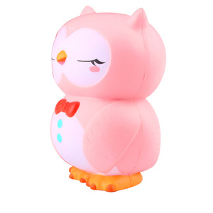 ของเล่นบีบคลายเครียดรูปนกฮูกการ์ตูนทำจากโฟม PU ของตกแต่ง - Product Image 1