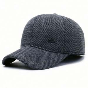 Casquette de baseball chaude automne-hiver très vendue, bon marché, pour sports de plein air, avec protection des oreilles pour hommes âgés, en tissu courant - Product Image 3