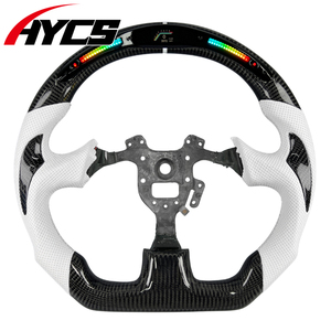 Volant de course personnalisé en fibre de carbone véritable pour Honda S2000 <span class=keywords><strong>CR</strong></span> Type S Acura Rsx Honda Civic Si, prend en charge l'affichage LED du régime moteur - Product Image 1